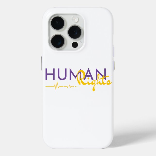 Funda De Case-Mate Para iPhone Salvamento de los derechos humanos (Reverso )