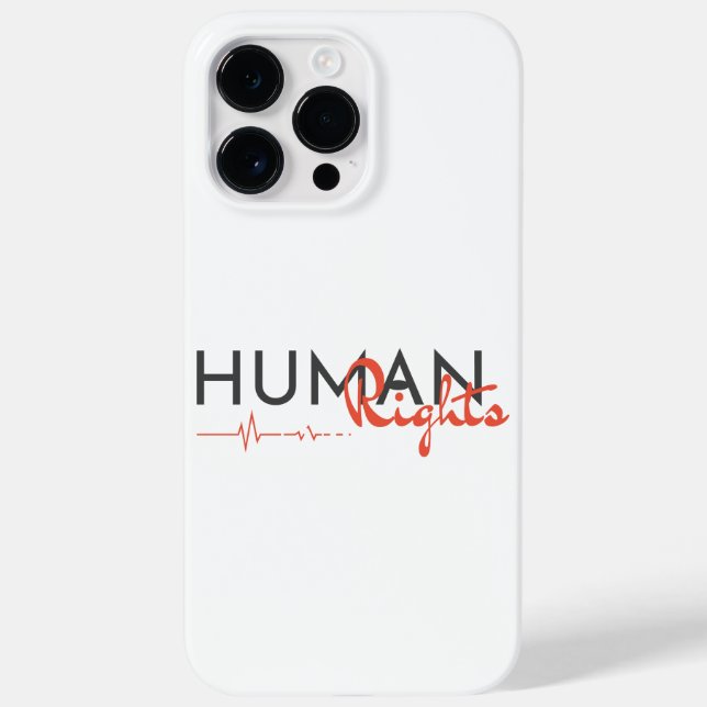 Funda De Case-Mate Para iPhone Salvamento de los derechos humanos (Reverso)