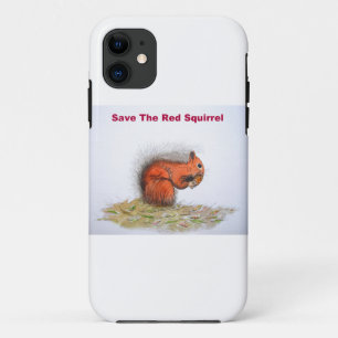 Funda Para iPhone 11 Salvar a la ardilla roja