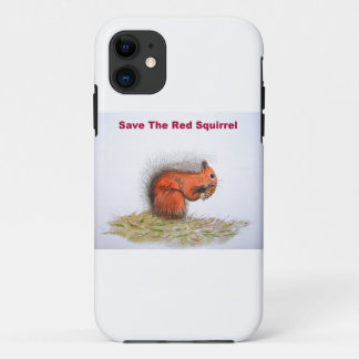 Funda Para iPhone 11 Salvar a la ardilla roja