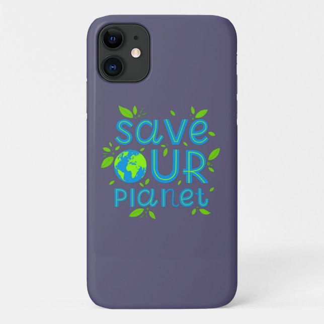 Funda De Case-Mate Para iPhone Salvar nuestro planeta (Reverso)