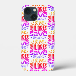 Funda Para iPhone 13 Mini Salven niños, salven vidas