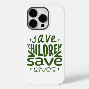 Funda Para iPhone 14 Pro De Case-Mate Salven niños, salven vidas