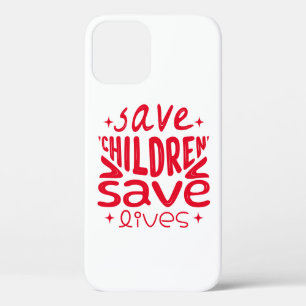 Funda Para iPhone 12 Salven niños, salven vidas