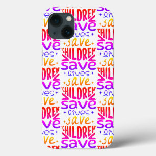 Funda Para iPhone 13 Salven niños, salven vidas