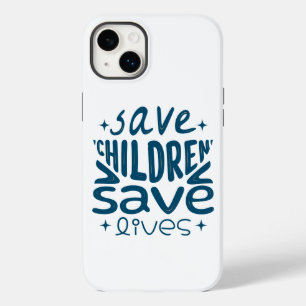 Funda Para iPhone 14 Plus De Case-Mate Salven niños, salven vidas
