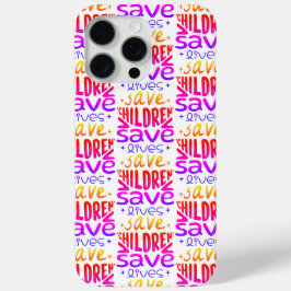Funda Para iPhone 15 Pro Max Salven niños, salven vidas