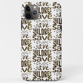 Funda Para iPhone 11 Pro Max Salven niños, salven vidas