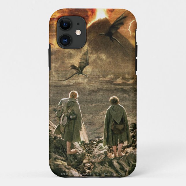 Funda De Case-Mate Para iPhone Sam y FRODO™ se acercan al Monte Doom (Reverso)