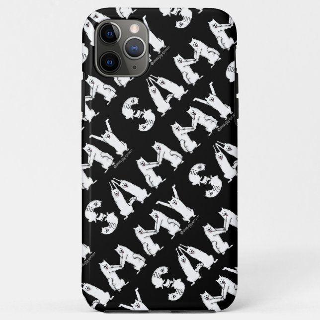 Funda De Case-Mate Para iPhone Sammy en letras de perro samoyadas (Reverso)