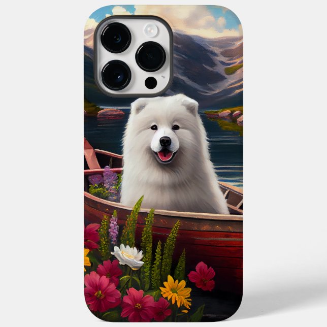 Funda De Case-Mate Para iPhone Samoyed on a Paddle: Una aventura panorámica (Reverso )