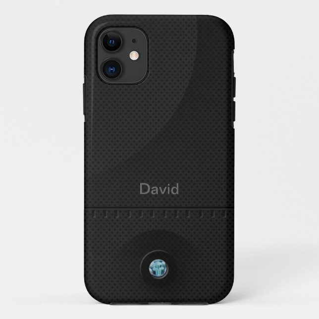 Funda De Case-Mate Para iPhone Samurai de acero negro (Reverso)