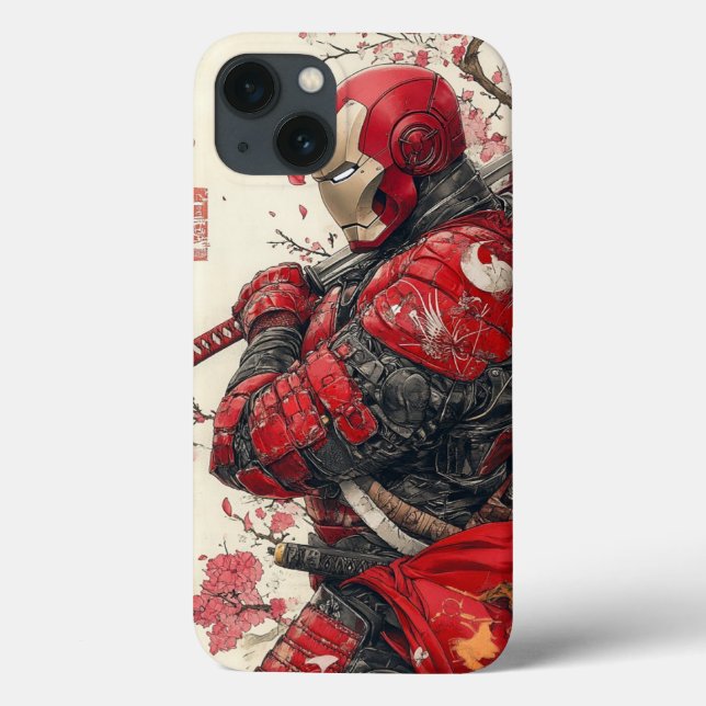 Funda De Case-Mate Para iPhone Samurai Iron Man: Crimson Shogun Armor Case (Reverso)