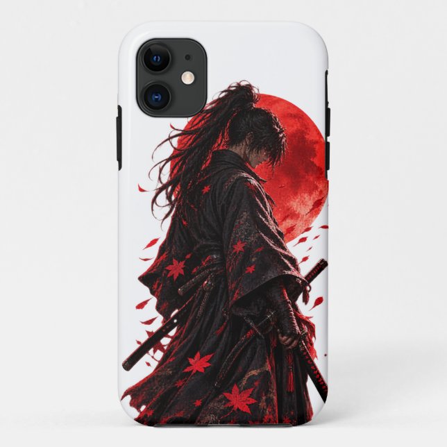 Funda De Case-Mate Para iPhone Samurái japonés  (Reverso)
