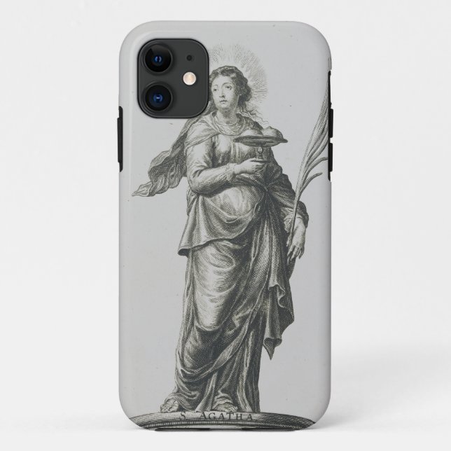 Funda De Case-Mate Para iPhone San Agatha de Sicilia (Reverso)