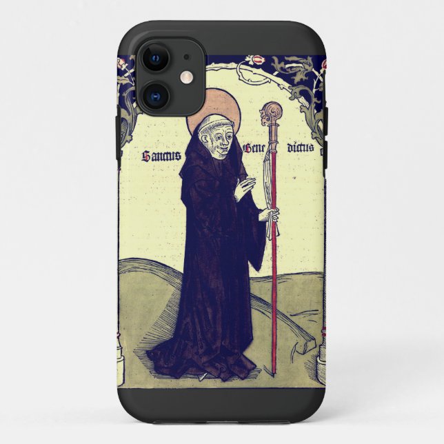 Funda De Case-Mate Para iPhone San Benito de Nursia Padre del Monacato (Reverso)