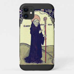Funda Para iPhone 11 San Benito de Nursia Patrono de Europa Católico