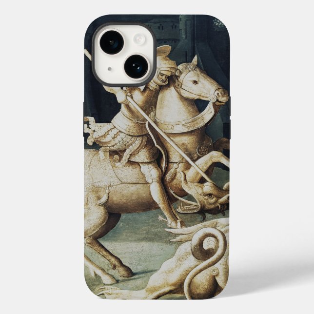 Funda De Case-Mate Para iPhone San Jorge y el dragón (Reverso )