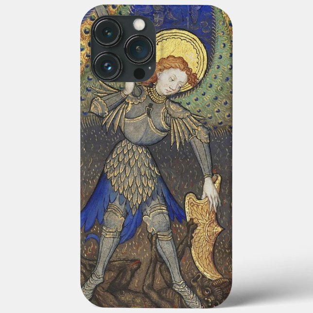 Funda De Case-Mate Para iPhone San Miguel el Arcángel con el diablo (Reverso )