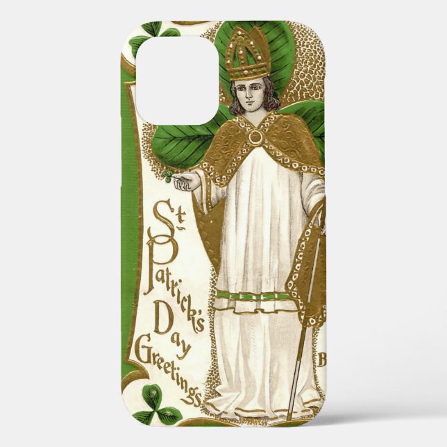 Funda De Case-Mate Para iPhone San Patricio, Shamrock (Reverso )