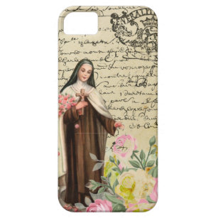 Funda Para iPhone SE/5/5s San Terés Rosas Carmelita Católica Religiosa