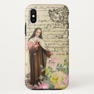 Funda Para iPhone XS San Terés Rosas Carmelita Católica Religiosa