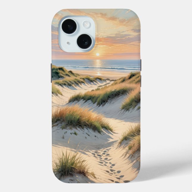 Funda De Case-Mate Para iPhone Sand Dune Footprints (Reverso )
