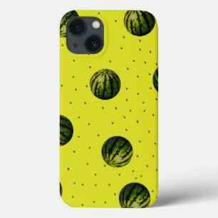 Funda Para iPhone 13 sandía amarilla con semillas