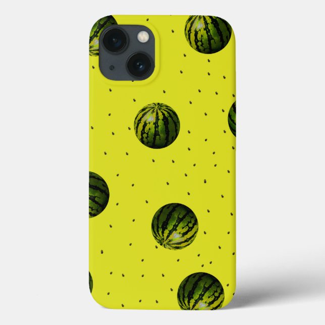 Funda De Case-Mate Para iPhone sandía amarilla con semillas (Reverso)