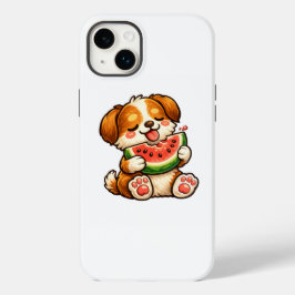 Funda Para iPhone 14 Plus De Case-Mate Sandía de perro lindo
