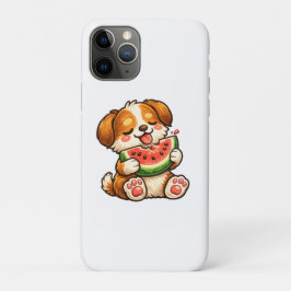 Funda Para iPhone 11 Pro Sandía de perro lindo
