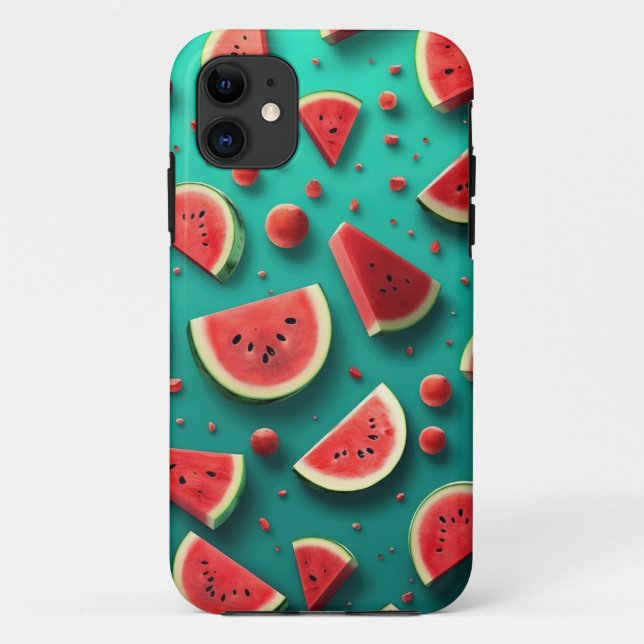 Funda De Case-Mate Para iPhone Sandía Fresca Jugosa (Reverso)