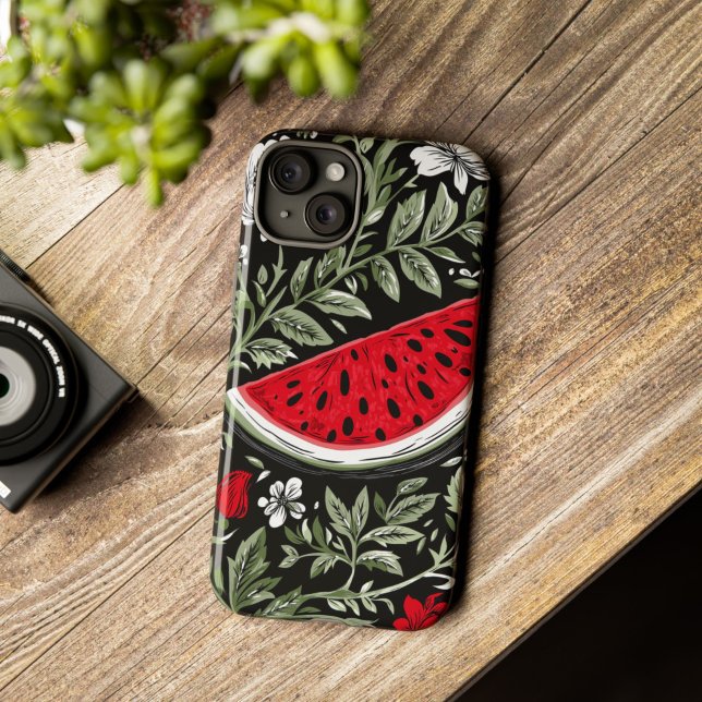 Funda De Case-Mate Para iPhone sandía y amapola (Watermelon Phone Case)