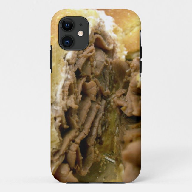 Funda De Case-Mate Para iPhone Sándwich de carne asada con queso cremoso de cabra (Reverso)