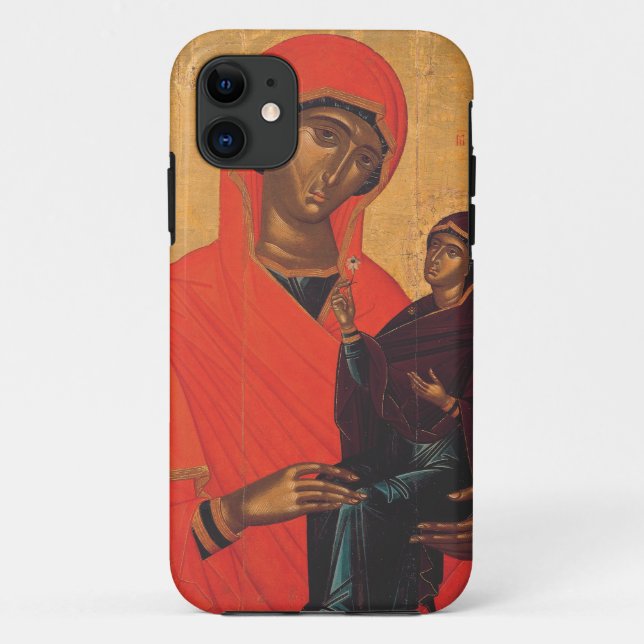 Funda De Case-Mate Para iPhone Santa Ana con la Virgen María (Reverso)