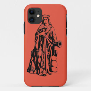 Funda Para iPhone 11 Santa Bárbara la Gran Mártir Arte Gráfico Sagrado