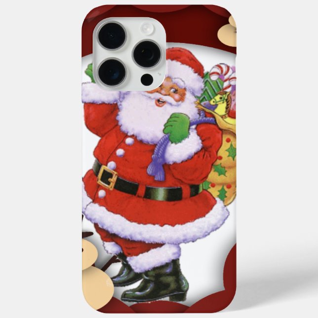 Funda De Case-Mate Para iPhone Santa Claus (Reverso )