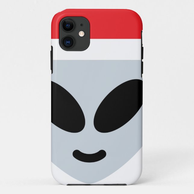 Funda De Case-Mate Para iPhone santa claus alien emoji (Reverso)