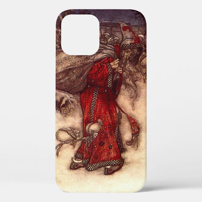 Funda De Case-Mate Para iPhone Santa Claus Arthur Rackham (Reverso )