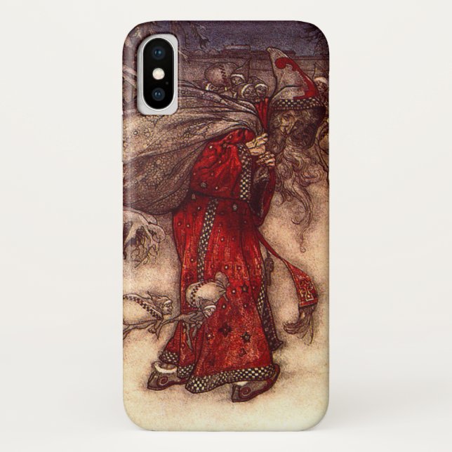 Funda De Case-Mate Para iPhone Santa Claus Arthur Rackham (Reverso)