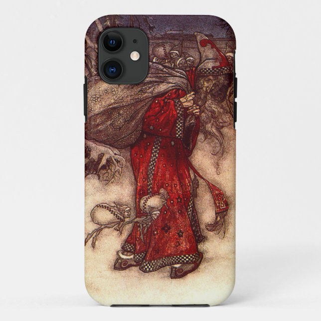 Funda De Case-Mate Para iPhone Santa Claus Arthur Rackham (Reverso)