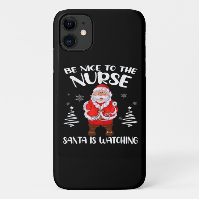 Funda De Case-Mate Para iPhone Santa Claus Nurse (Reverso)