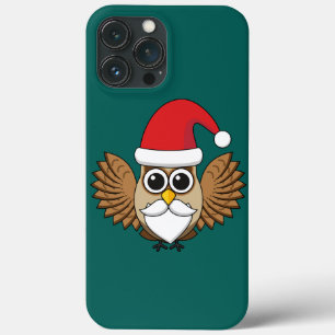 Funda Para iPhone 13 Pro Max Santa Claus Owl