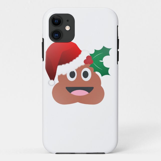 Funda De Case-Mate Para iPhone santa claus poop emoji (Reverso)