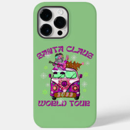 Funda Para iPhone 14 Pro Max De Case-Mate SANTA CLAUS WORLD TOUR estilo de los 70 graciosos