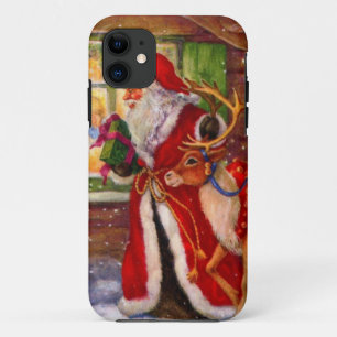 Funda Para iPhone 11 Santa claus y rudolph