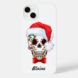Funda Para iPhone 14 Plus De Case-Mate Santa de Navidad Personalizado Azúcar Calavera