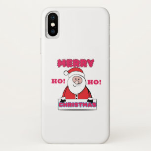 FUNDA PARA iPhone X SANTA DICE: ¡FELIZ NAVIDAD, HO!