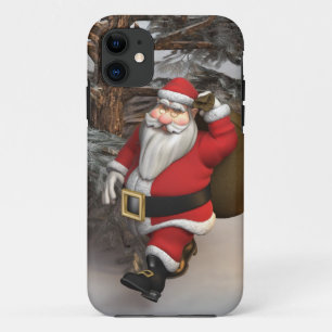 Funda Para iPhone 11 Santa en el Bosque