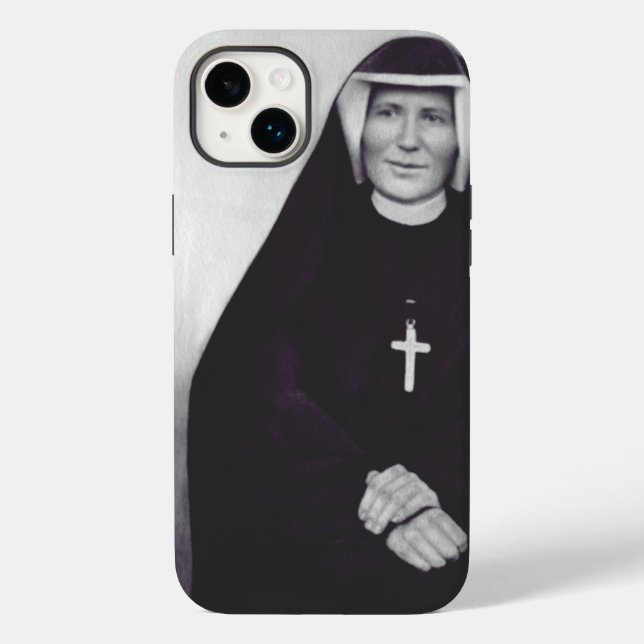 Funda De Case-Mate Para iPhone Santa Faustina Kowalska Apóstol de la Divina Miser (Reverso )
